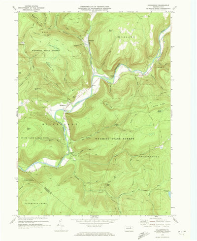 United States Geological Survey Hillsgrove, PA (1970, 24000-Scale) digital map