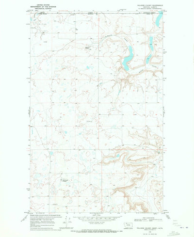 United States Geological Survey Hillside Colony, MT (1968, 24000-Scale) digital map