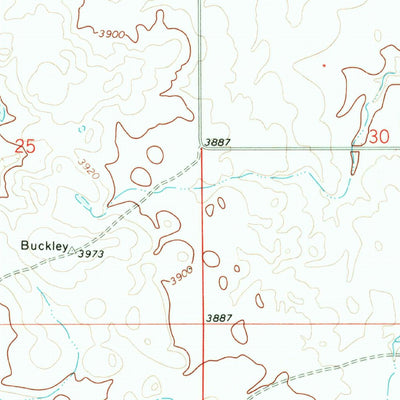 United States Geological Survey Hillside Colony, MT (1968, 24000-Scale) digital map