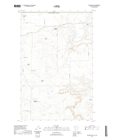 United States Geological Survey Hillside Colony, MT (2020, 24000-Scale) digital map