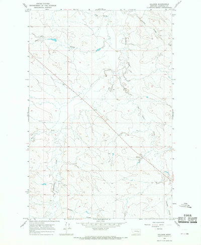 United States Geological Survey Hillside, MT (1965, 24000-Scale) digital map