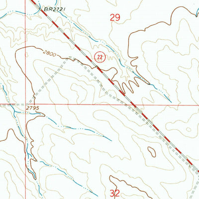 United States Geological Survey Hillside, MT (1965, 24000-Scale) digital map
