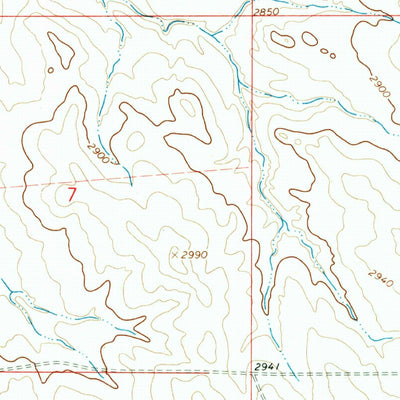 United States Geological Survey Hillside, MT (1965, 24000-Scale) digital map