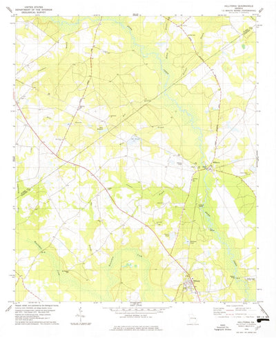 United States Geological Survey Hilltonia, GA (1978, 24000-Scale) digital map