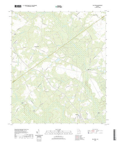 United States Geological Survey Hilltonia, GA (2020, 24000-Scale) digital map