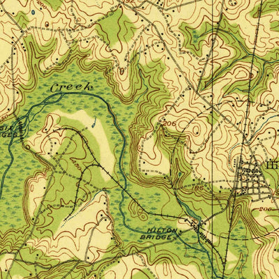 United States Geological Survey Hilltonia, GA-SC (1920, 62500-Scale) digital map