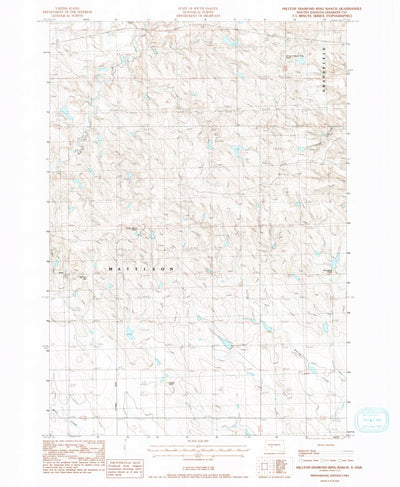 United States Geological Survey Hilltop Diamond Ring Ranch, SD (1983, 24000-Scale) digital map