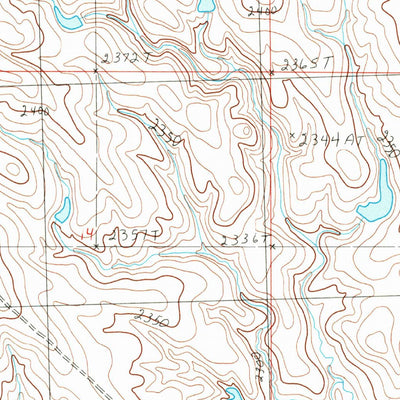 United States Geological Survey Hilltop Diamond Ring Ranch, SD (1983, 24000-Scale) digital map