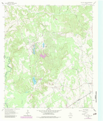 United States Geological Survey Hilltop Lakes, TX (1964, 24000-Scale) digital map