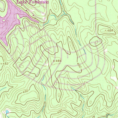 United States Geological Survey Hilltop Lakes, TX (1964, 24000-Scale) digital map