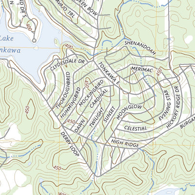 United States Geological Survey Hilltop Lakes, TX (2023, 24000-Scale) digital map