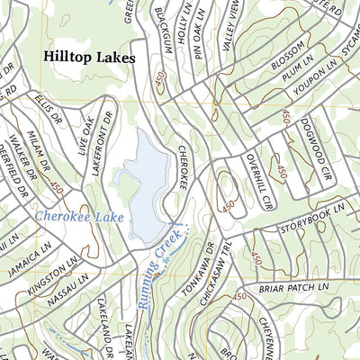 United States Geological Survey Hilltop Lakes, TX (2023, 24000-Scale) digital map
