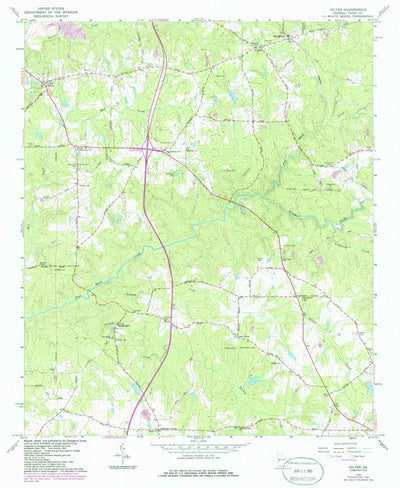 United States Geological Survey Hilyer, GA (1964, 24000-Scale) digital map