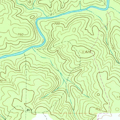 United States Geological Survey Hilyer, GA (1964, 24000-Scale) digital map