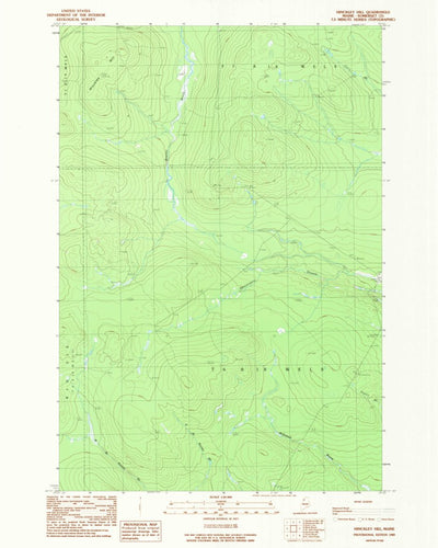 United States Geological Survey Hinckley Hill, ME (1989, 24000-Scale) digital map