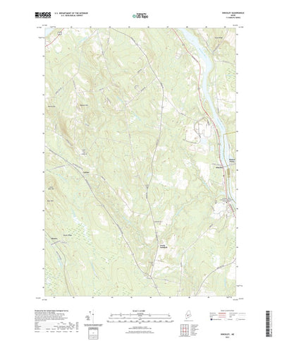 United States Geological Survey Hinckley, ME (2021, 24000-Scale) digital map