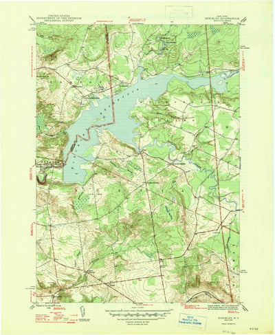 United States Geological Survey Hinckley, NY (1947, 31680-Scale) digital map