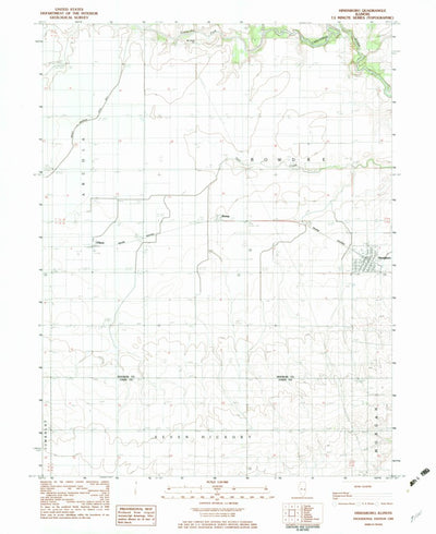 United States Geological Survey Hindsboro, IL (1982, 24000-Scale) digital map