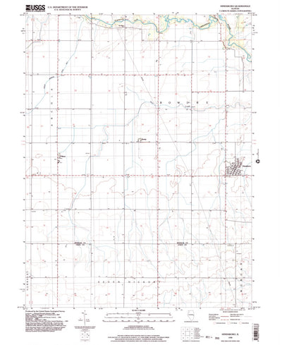 United States Geological Survey Hindsboro, IL (1998, 24000-Scale) digital map