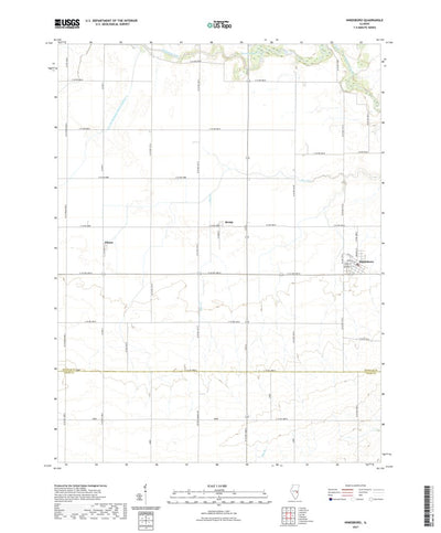 United States Geological Survey Hindsboro, IL (2021, 24000-Scale) digital map