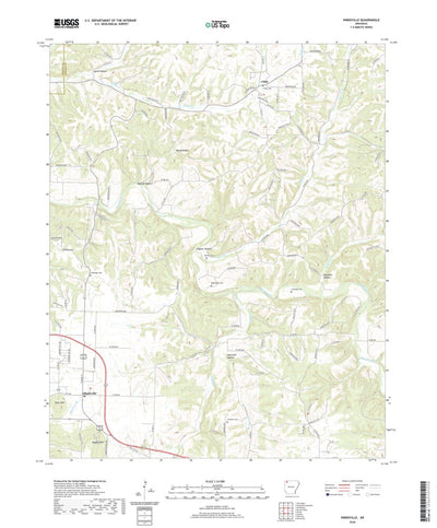 United States Geological Survey Hindsville, AR (2020, 24000-Scale) digital map