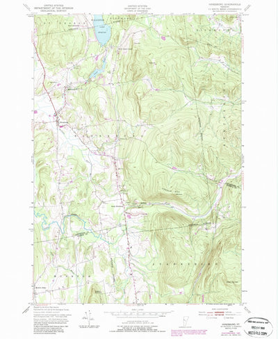 United States Geological Survey Hinesburg, VT (1948, 24000-Scale) digital map