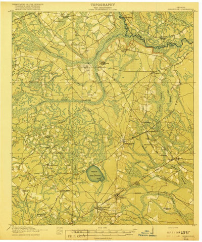 United States Geological Survey Hinesville, GA (1918, 62500-Scale) digital map
