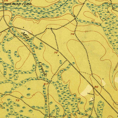United States Geological Survey Hinesville, GA (1918, 62500-Scale) digital map