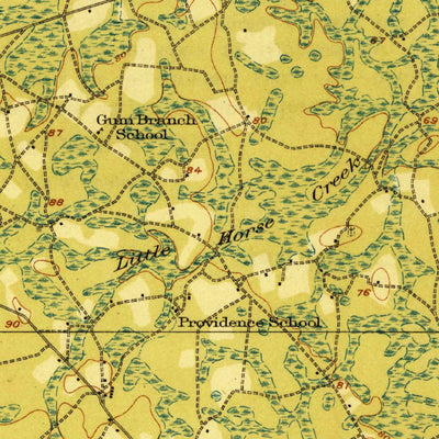 United States Geological Survey Hinesville, GA (1918, 62500-Scale) digital map