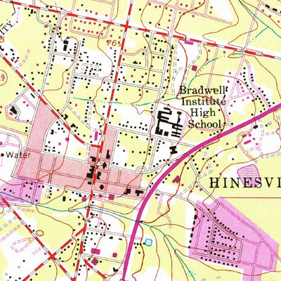 United States Geological Survey Hinesville, GA (1958, 24000-Scale) digital map