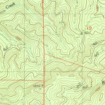United States Geological Survey Hinkle Creek, OR (1987, 24000-Scale) digital map