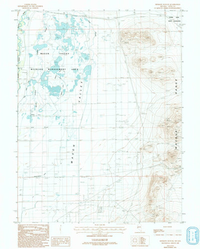 United States Geological Survey Hinkson Slough, NV (1987, 24000-Scale) digital map