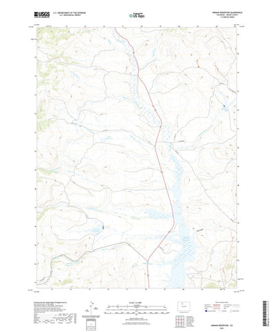 United States Geological Survey Hinman Reservoir, CO (2022, 24000-Scale) digital map