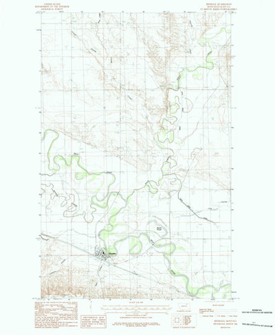 United States Geological Survey Hinsdale, MT (1984, 24000-Scale) digital map