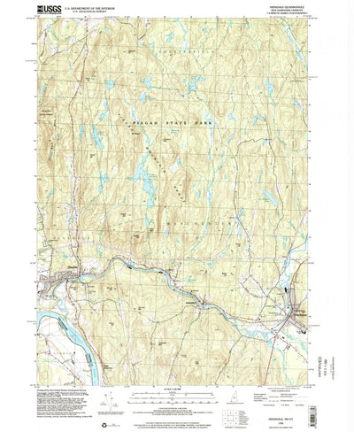 United States Geological Survey Hinsdale, NH-VT (1998, 24000-Scale) digital map