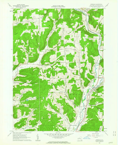 United States Geological Survey Hinsdale, NY (1961, 24000-Scale) digital map