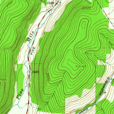 United States Geological Survey Hinsdale, NY (1961, 24000-Scale) digital map