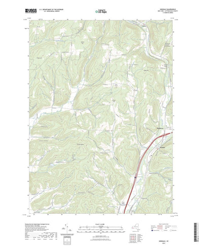 United States Geological Survey Hinsdale, NY (2023, 24000-Scale) digital map