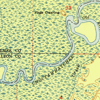 United States Geological Survey Hinsons Crossroads, FL (1950, 24000-Scale) digital map