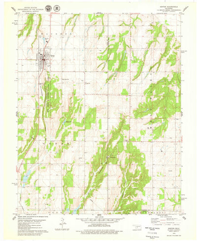 United States Geological Survey Hinton, OK (1979, 24000-Scale) digital map