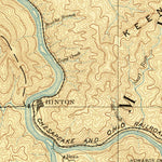 United States Geological Survey Hinton, WV (1892, 125000-Scale) digital map