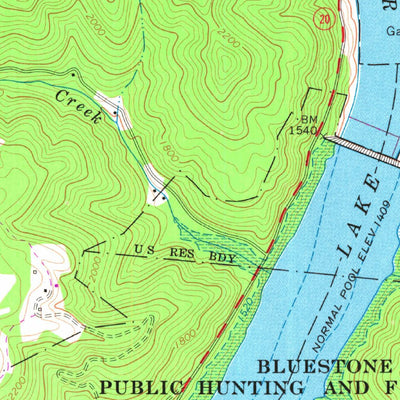 United States Geological Survey Hinton, WV (1968, 24000-Scale) digital map