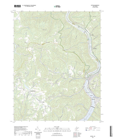 United States Geological Survey Hinton, WV (2023, 24000-Scale) digital map