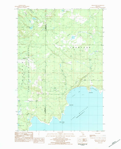 United States Geological Survey Hiram Point, MI (1983, 25000-Scale) digital map