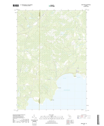United States Geological Survey Hiram Point, MI (2019, 24000-Scale) digital map