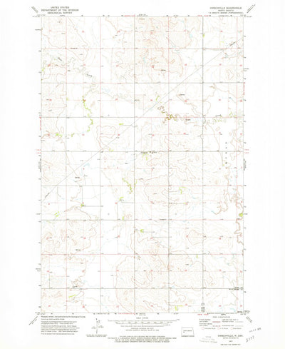 United States Geological Survey Hirschville, ND (1973, 24000-Scale) digital map