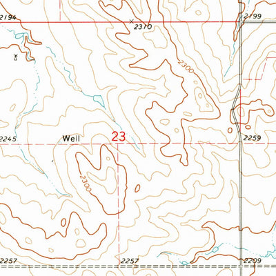 United States Geological Survey Hirschville, ND (1973, 24000-Scale) digital map