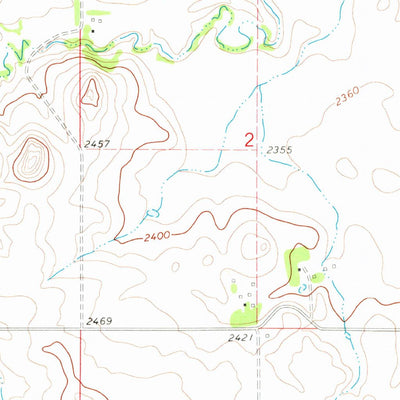 United States Geological Survey Hirschville SW, ND (1973, 24000-Scale) digital map