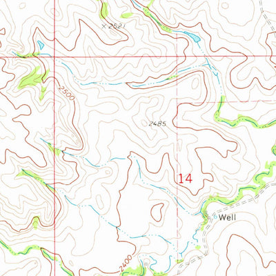 United States Geological Survey Hirschville SW, ND (1973, 24000-Scale) digital map