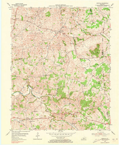 United States Geological Survey Hiseville, KY (1954, 24000-Scale) digital map